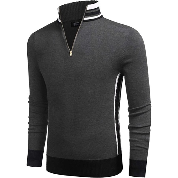 Mens New Turtleneck Collar Long Sleeve Sweater Multiple Sizes - Picture 1 of 2